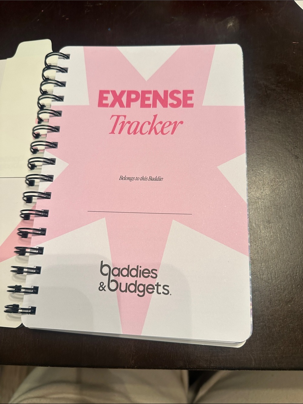 Pink Expense Tracker Notebook - Picture 3 of 6